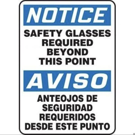 Accuform OSHA NOTICE Safety Sign SAFETY SBMPPA818XV SBMPPA818XV